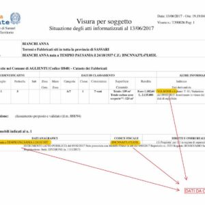 correzione visura catastale